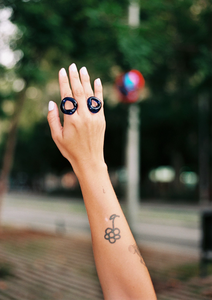 Blue Loop Ring